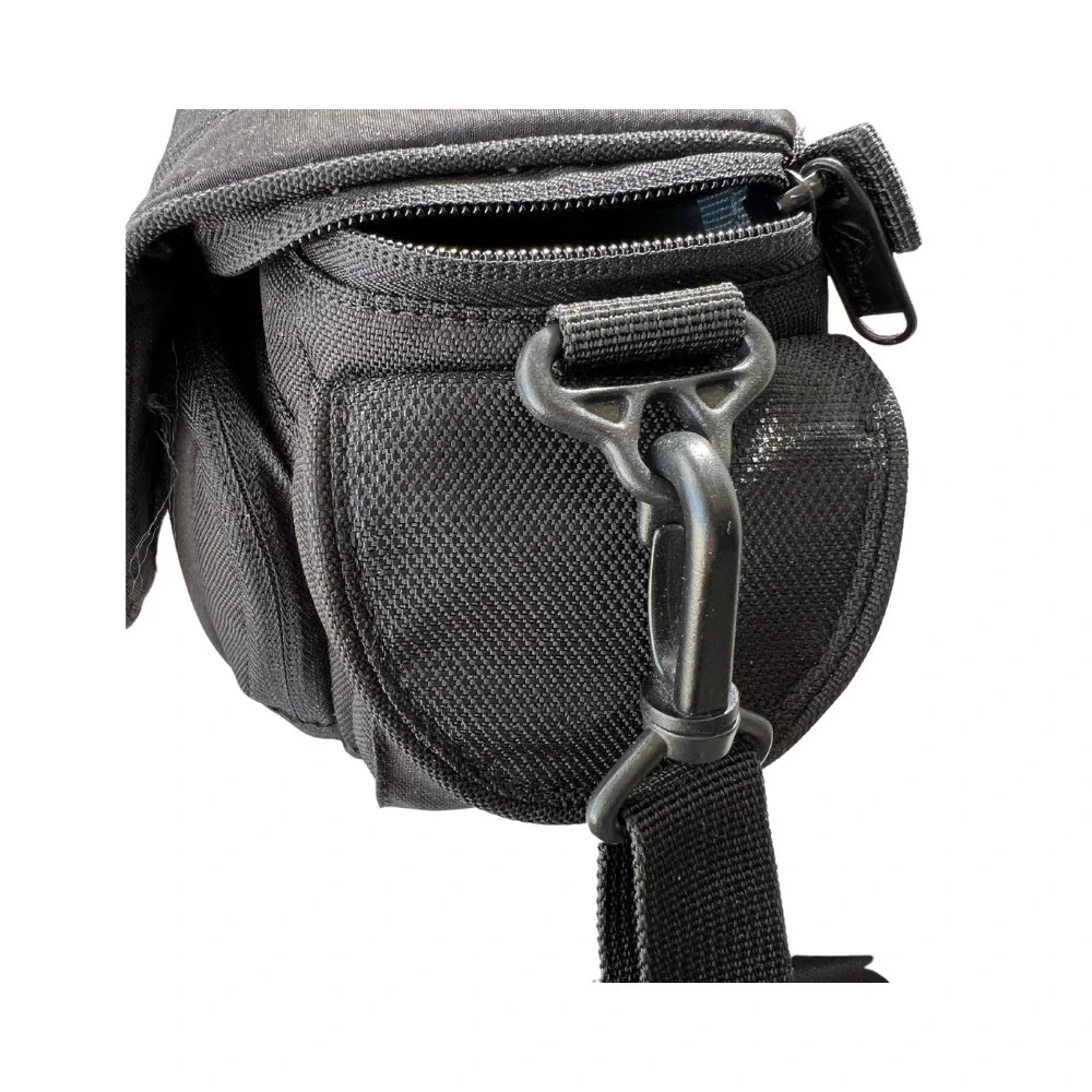 Lowepro Camera‎ Shoulder Bag Black Nylon Padded Case with Strap and Pockets